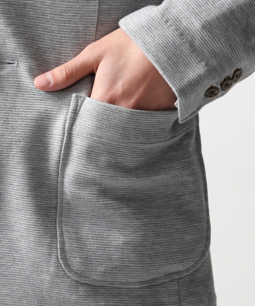 ABAHOUSE（アバハウス）の「リップル2Bカットジャケット（テーラードジャケット・メンズ・グレー/ブラック×ホワイト/インディゴブルー・4/2/3）」の22枚目の写真