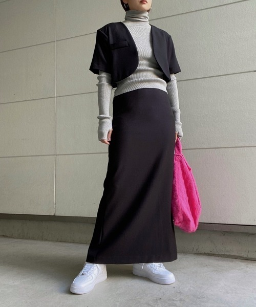 AMAIL(アマイル)の「Classic occasion set up(セットアップ・レディース・ブラック/ダークグレー・FREE)」の1枚目の写真