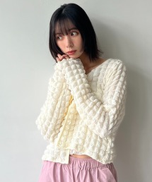 AS KNOW AS plus | ♪メロンパン ぽこぽこカーディガン(カーディガン/ボレロ)