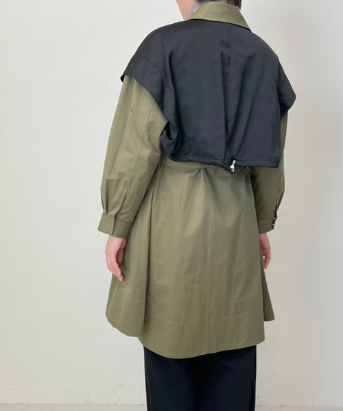 TEVALT(ヴァレット)の「レイヤードミドルトレンチCT(トレンチコート・レディース・キャメル/カーキ・38)」の17枚目の写真