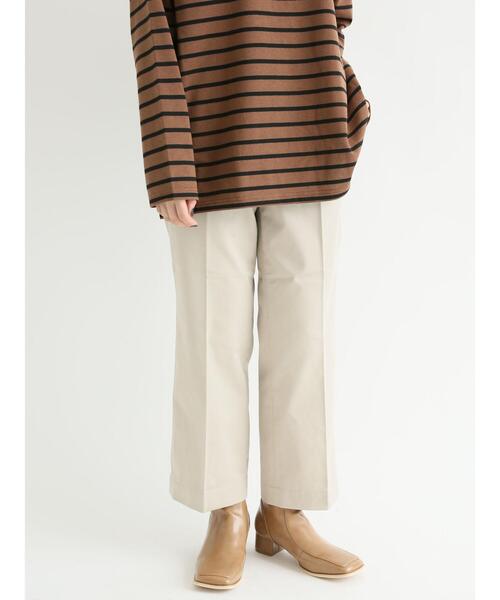 Lugnoncure（ルノンキュール）の「チノストレートパンツ（チノパンツ・レディース・ベージュ/ネイビー/オフホワイト・SMALL/MEDIUM/LARGE）」の19枚目の写真