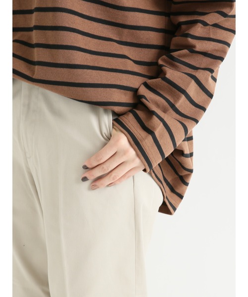 Lugnoncure（ルノンキュール）の「チノストレートパンツ（チノパンツ・レディース・ベージュ/ネイビー/オフホワイト・SMALL/MEDIUM/LARGE）」の5枚目の写真