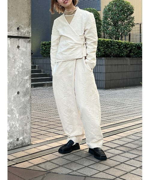 BLACK BY MOUSSY（ブラックバイマウジー）の「one shoulder salopette