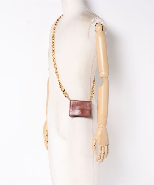 MR.GENTLEMAN（ミスタージェントルマン）の「【MISTERGENTLEMAN】CHAIN BAG（ショルダーバッグ・メンズ・ブラウン・FREE）」の2枚目の写真