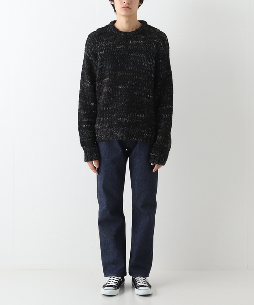 URU（ウル）の「【URU / ウル】CREW NECK KNIT（ニット/セーター・メンズ・ホワイト/ネイビー・FREE）」の12枚目の写真