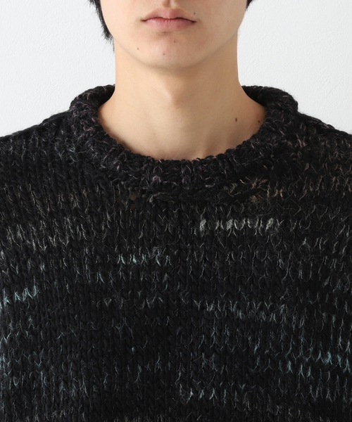 URU（ウル）の「【URU / ウル】CREW NECK KNIT（ニット/セーター・メンズ・ホワイト/ネイビー・FREE）」の7枚目の写真