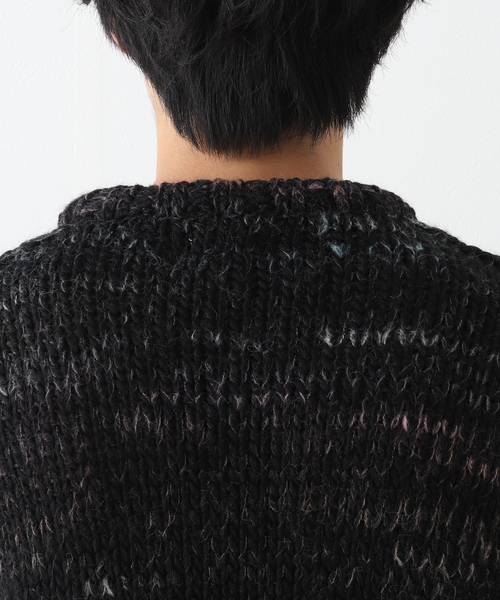 URU（ウル）の「【URU / ウル】CREW NECK KNIT（ニット/セーター・メンズ・ホワイト/ネイビー・FREE）」の9枚目の写真