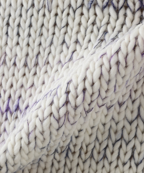 URU（ウル）の「【URU / ウル】CREW NECK KNIT（ニット/セーター・メンズ・ホワイト/ネイビー・FREE）」の11枚目の写真