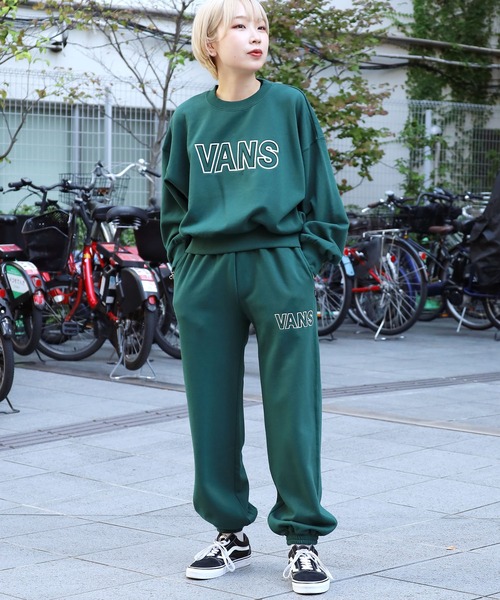 VANS(バンズ)の「VANS/バンズ W SHORT LENGTH CREW SWEAT スウェット(スウェット・レディース・オートミール/グリーン/ブラック・S/M)」の9枚目の写真