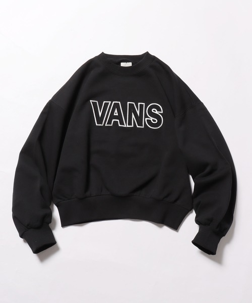 VANS(バンズ)の「VANS/バンズ W SHORT LENGTH CREW SWEAT スウェット(スウェット・レディース・オートミール/グリーン/ブラック・S/M)」の7枚目の写真