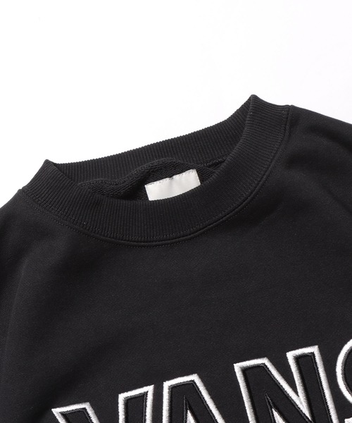 VANS(バンズ)の「VANS/バンズ W SHORT LENGTH CREW SWEAT スウェット(スウェット・レディース・オートミール/グリーン/ブラック・S/M)」の4枚目の写真