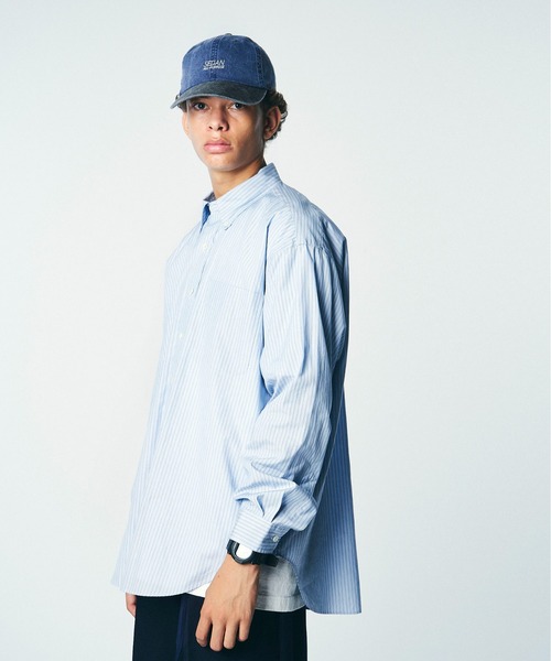 And A（アンドエー）の「SEDAN ALL-PURPOSE セダンオールパーパス / Pigment Dyed 2tone Cap ビグメントダイ 2トーンロゴ刺繍キャップ / SD23S-CP01（キャップ・メンズ・インディゴブルー/サンドベージュ・FREE）」の9枚目の写真