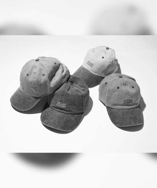 And A（アンドエー）の「SEDAN ALL-PURPOSE セダンオールパーパス / Pigment Dyed 2tone Cap ビグメントダイ 2トーンロゴ刺繍キャップ / SD23S-CP01（キャップ・メンズ・インディゴブルー/サンドベージュ・FREE）」の15枚目の写真