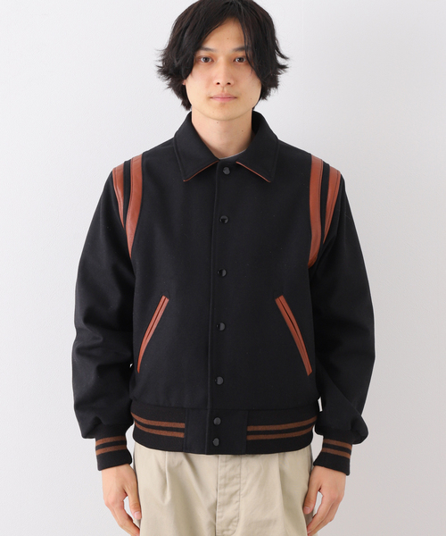 JOURNAL STANDARD(ジャーナルスタンダード)の「AWARD TIGHT JACKET(スタジャン・メンズ・ブラック/レッド・MEDIUM/LARGE)」の4枚目の写真