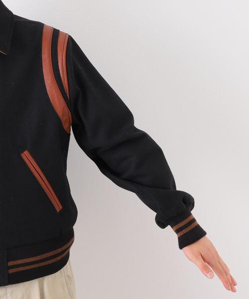 JOURNAL STANDARD(ジャーナルスタンダード)の「AWARD TIGHT JACKET(スタジャン・メンズ・ブラック/レッド・MEDIUM/LARGE)」の9枚目の写真