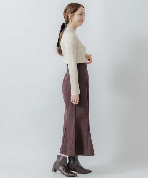 flower（フラワー）の「ノーブルリブニット（ニット/セーター・レディース・ベージュ/アイボリー・FREE）」の7枚目の写真