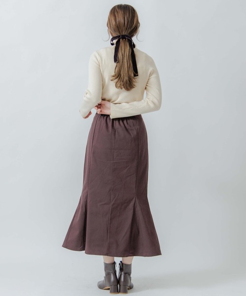 flower（フラワー）の「ノーブルリブニット（ニット/セーター・レディース・ベージュ/アイボリー・FREE）」の8枚目の写真