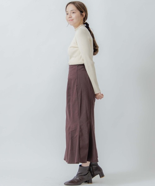 flower（フラワー）の「ノーブルリブニット（ニット/セーター・レディース・ベージュ/アイボリー・FREE）」の9枚目の写真