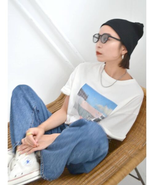 Ungrid（アングリッド）の「リネン混ニット帽（ニットキャップ/ビーニー・レディース・ブラック/アイボリー/チャコールグレー・FREE）」の11枚目の写真