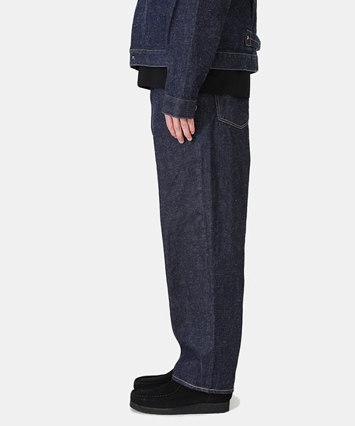 パンツ GOLD RECYCLED WASTE SUVIN COTTON YARN GOLD - RECYCLED WASTE SUVIN COTTON YARN 11.5oz. DENIM