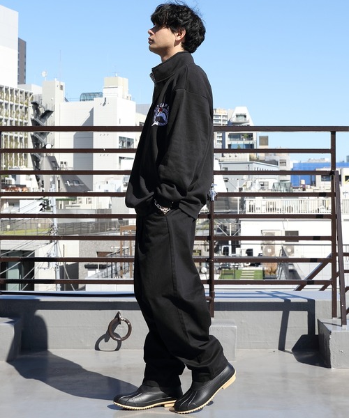 ROOT THREE（ルートスリー）の「ROOT THREE タック入りデニムバルーンパンツ（デニムパンツ・メンズ・ブルー/ダークベージュ/カーキ/ブラック/サックスブルー・LARGE/X-LARGE/MEDIUM/SMALL）」の7枚目の写真