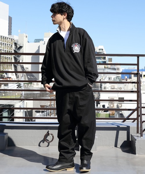 ROOT THREE（ルートスリー）の「ROOT THREE タック入りデニムバルーンパンツ（デニムパンツ・メンズ・ブルー/ダークベージュ/カーキ/ブラック/サックスブルー・LARGE/X-LARGE/MEDIUM/SMALL）」の8枚目の写真