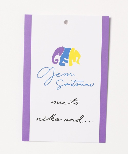 niko and...(ニコアンド)の「【GEM SPORTSWEAR(ジェム・スポーツウェア)】コラボパーカー(パーカー・メンズ・オフホワイト/パープル/オレンジ・MEDIUM/LARGE)」の17枚目の写真