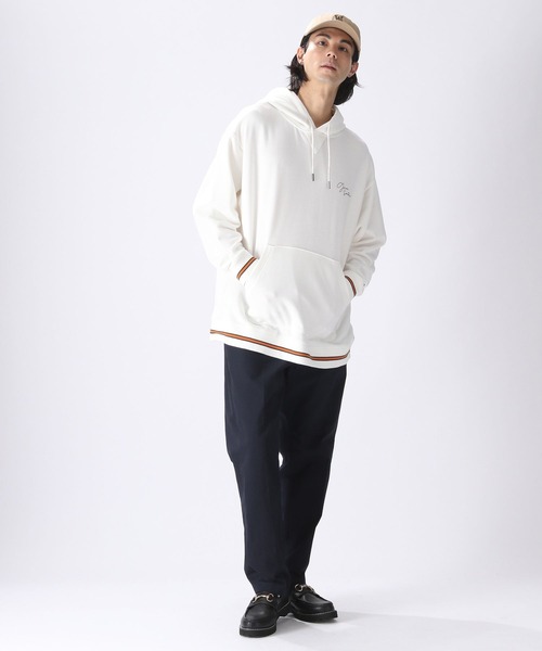 niko and...(ニコアンド)の「【GEM SPORTSWEAR(ジェム・スポーツウェア)】コラボパーカー(パーカー・メンズ・オフホワイト/パープル/オレンジ・MEDIUM/LARGE)」の20枚目の写真