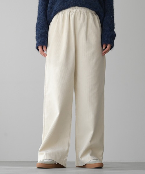 CANAL JEAN（キャナルジーン）の「El mar(エルマール) コーデュロイイージーパンツ（その他パンツ・レディース・アイボリー・ONE SIZE）」の5枚目の写真