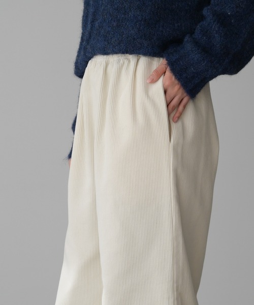CANAL JEAN（キャナルジーン）の「El mar(エルマール) コーデュロイイージーパンツ（その他パンツ・レディース・アイボリー・ONE SIZE）」の8枚目の写真