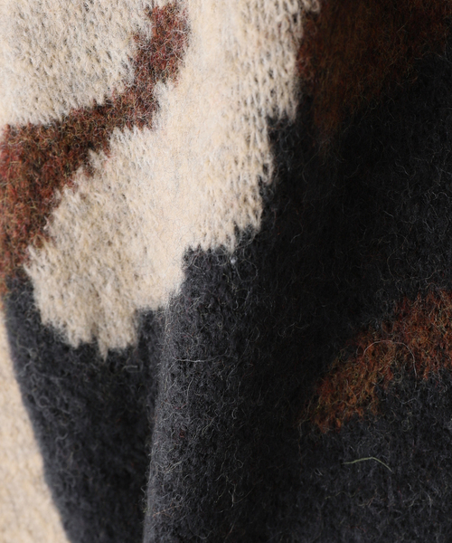 JOURNAL STANDARD（ジャーナルスタンダード）の「【YAK WOOL BLEND】ジャガード カモ柄 ニット カーディガン（カーディガン/ボレロ・メンズ・ベージュ/カーキ・MEDIUM/LARGE）」の15枚目の写真