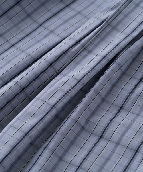 BRICK & SONS（ブリックアンドサンズ）の「リラックスバックプリーツシャツ＜グレーチェック＞（シャツ/ブラウス・メンズ・グレー・XS/S/M/L/LL）」の4枚目の写真