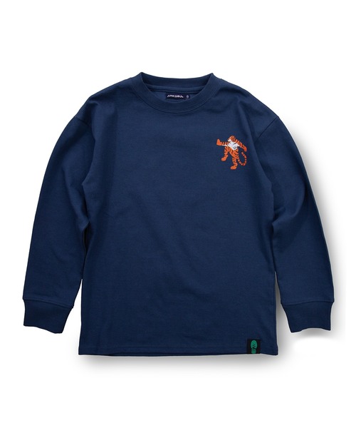 JUNKSOUL(ジャンクソウル)の「JUNK SOUL/100%コットン TIGER ロングTシャツ (M4)(Tシャツ/カットソー・キッズ・ワインレッド/ネイビー・100/110/120/130/140/150/160)」の6枚目の写真