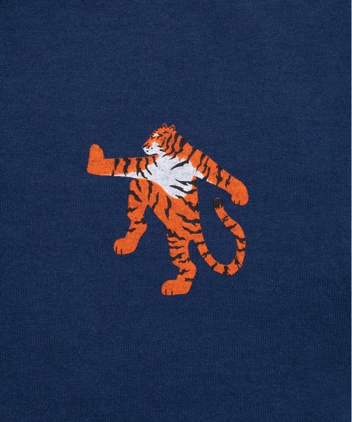JUNKSOUL(ジャンクソウル)の「JUNK SOUL/100%コットン TIGER ロングTシャツ (M4)(Tシャツ/カットソー・キッズ・ワインレッド/ネイビー・100/110/120/130/140/150/160)」の8枚目の写真