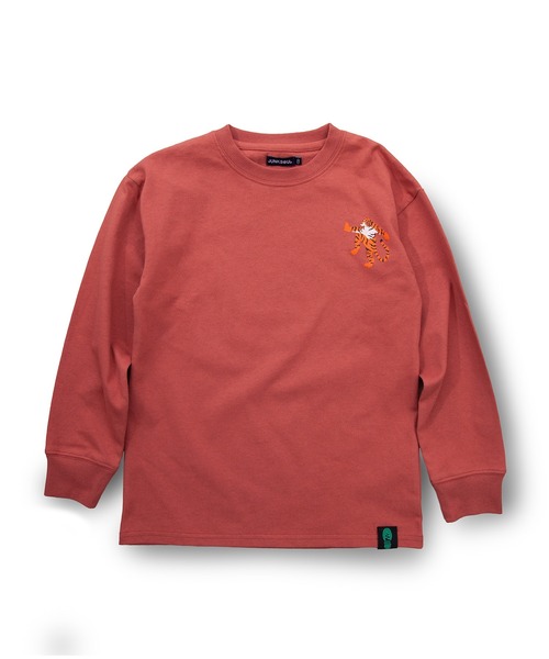 JUNKSOUL(ジャンクソウル)の「JUNK SOUL/100%コットン TIGER ロングTシャツ (M4)(Tシャツ/カットソー・キッズ・ワインレッド/ネイビー・100/110/120/130/140/150/160)」の3枚目の写真