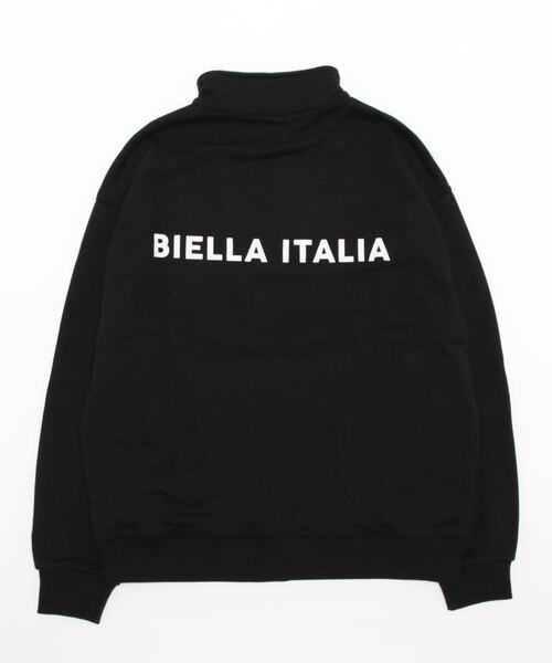 FILA（フィラ）の「FILA/フィラ オーバーサイズ プルオーバー 筆記体 ロゴ刺繍 長袖 ハーフジップ ハイネック バックロゴ ラバー 無地 スウェット トレーナー 裏毛（スウェット・メンズ・ホワイト/ブラック・S/M/L）」の3枚目の写真
