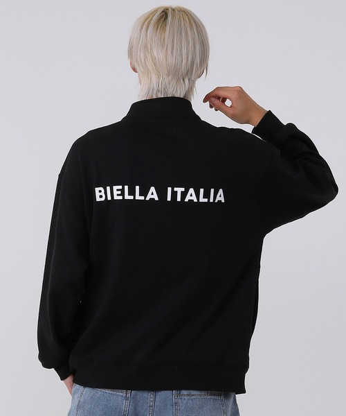 FILA（フィラ）の「FILA/フィラ オーバーサイズ プルオーバー 筆記体 ロゴ刺繍 長袖 ハーフジップ ハイネック バックロゴ ラバー 無地 スウェット トレーナー 裏毛（スウェット・メンズ・ホワイト/ブラック・S/M/L）」の15枚目の写真