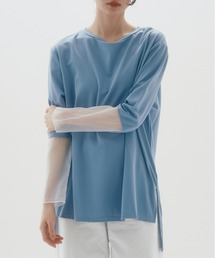 シアースリーブロングTシャツ