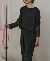 INSIIS（インシス）の「シアースリーブロングTシャツ（Tシャツ/カットソー）」