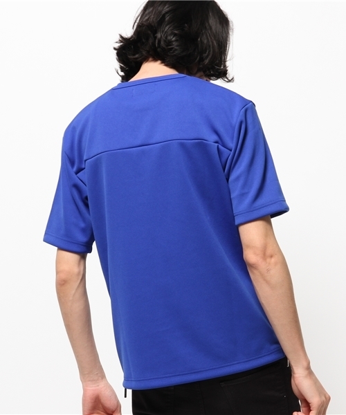 Lui's(ルイス)の「Lui's(ルイス) スムースサイドジップTシャツ(Tシャツ/カットソー・メンズ・ブラック/ホワイト/ブルー・SMALL/MEDIUM)」の6枚目の写真