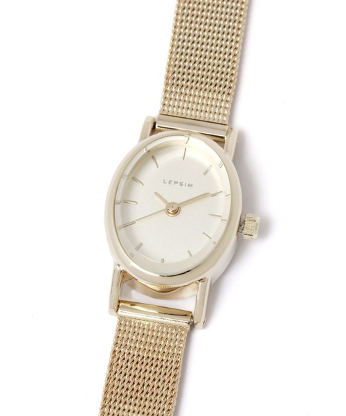 LEPSIM(レプシィム)の「オーバルメッシュウォッチ 176607(アナログ腕時計・レディース・シルバー/ゴールド・ONE SIZE)」の2枚目の写真
