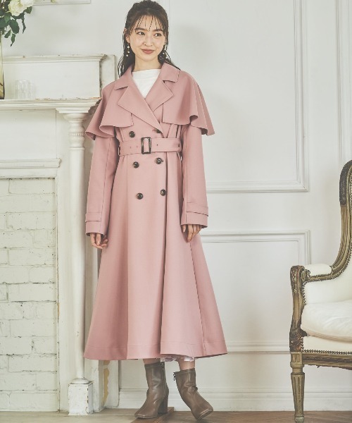 【新品タグ付き】WILL SELECTION ケープコート ウイルセレクション WILLSELECTION（ウィルセレクション）の「ケープ風ベルト付きコート