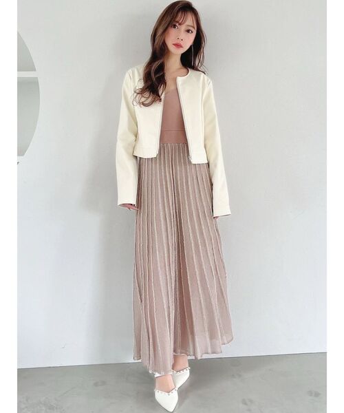 RESEXXY（リゼクシー）の「シャイニーストライプニット