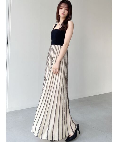 MAX&Co. ストライプニットワンピース MAX&Co. ニットストライプワンピース