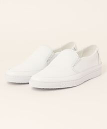 MONSIEUR NICOLE | ジオメトリックレザー スリップオンスニーカー(スリッポン)