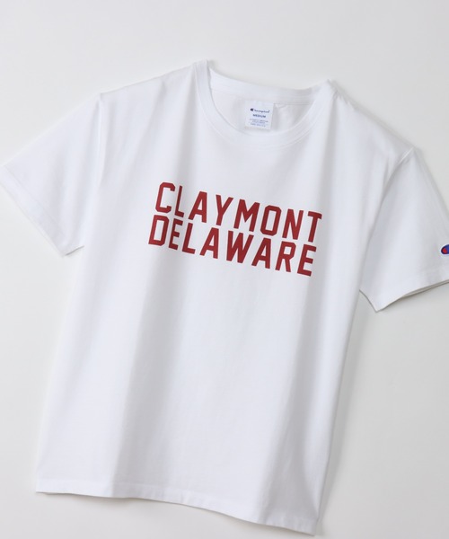 Champion(チャンピオン)の「【Champion/チャンピオン】レディース ショートスリーブTシャツ(Tシャツ/カットソー・レディース・オートミール/ネイビー/ホワイト・MEDIUM/LARGE)」の6枚目の写真