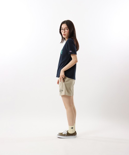 Champion(チャンピオン)の「【Champion/チャンピオン】レディース ショートスリーブTシャツ(Tシャツ/カットソー・レディース・オートミール/ネイビー/ホワイト・MEDIUM/LARGE)」の14枚目の写真