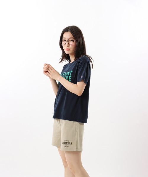Champion(チャンピオン)の「【Champion/チャンピオン】レディース ショートスリーブTシャツ(Tシャツ/カットソー・レディース・オートミール/ネイビー/ホワイト・MEDIUM/LARGE)」の7枚目の写真