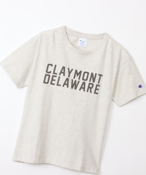 Champion(チャンピオン)の「【Champion/チャンピオン】レディース ショートスリーブTシャツ(Tシャツ/カットソー・レディース・オートミール/ネイビー/ホワイト・MEDIUM/LARGE)」の12枚目の写真