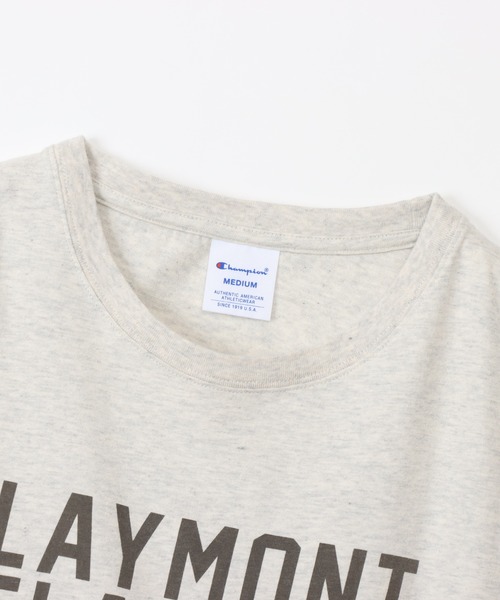 Champion(チャンピオン)の「【Champion/チャンピオン】レディース ショートスリーブTシャツ(Tシャツ/カットソー・レディース・オートミール/ネイビー/ホワイト・MEDIUM/LARGE)」の8枚目の写真